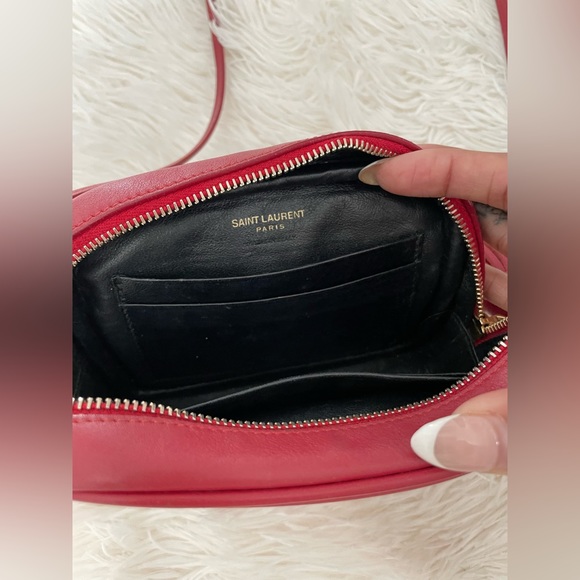Authentic Saint Laurent Red Camera Bag - Picture 4 of 6
